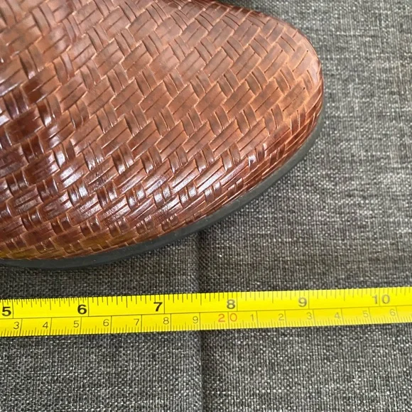 Ariat Basket Woven Rattan Weave Brown Leather Slingback Clogs Mules. Sz 7 - Picture 16 of 16